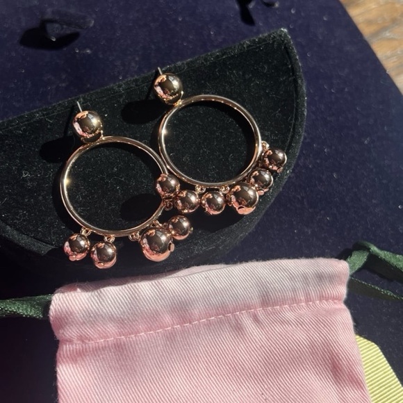 KATE SPADE BAUBLE HOOP DROP EARRINGS authentic - Picture 10 of 12